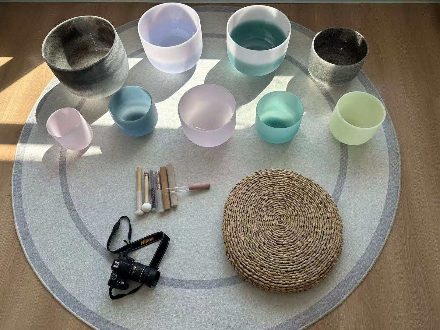 Gemstone Crystal Singing Bowls (Frosted) KASIA