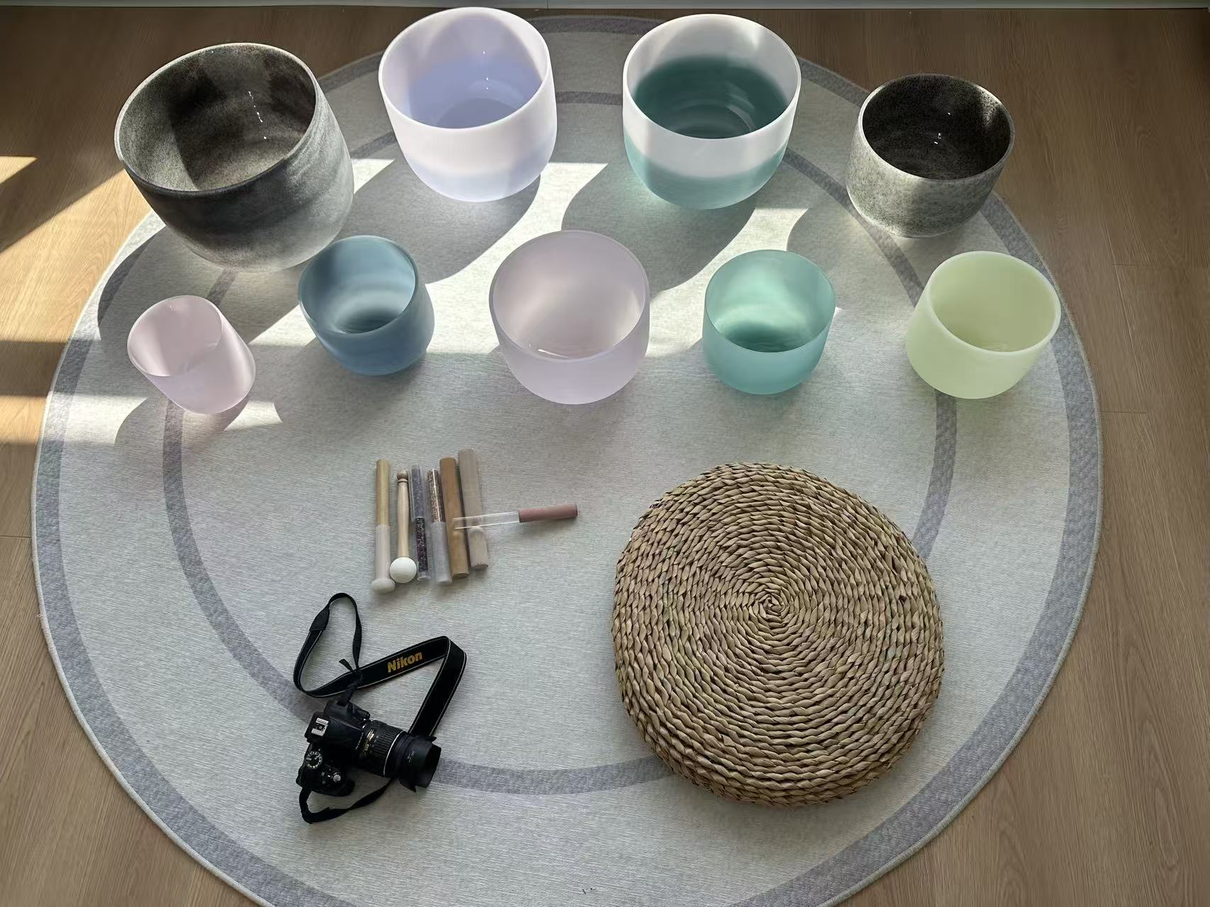 Gemstone Crystal Singing Bowls (Frosted) KASIA