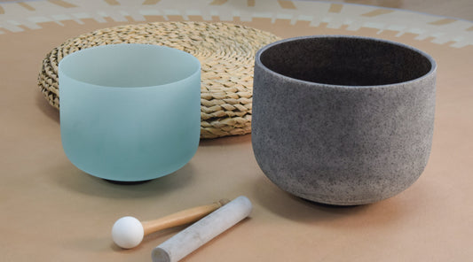 Gemstone Crystal Singing Bowls (Frosted) KASIA