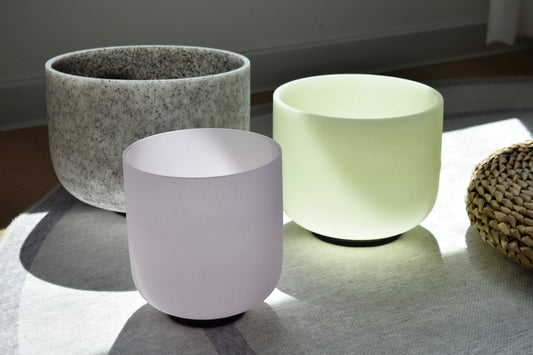 Gemstone Crystal Singing Bowls (Frosted) KASIA