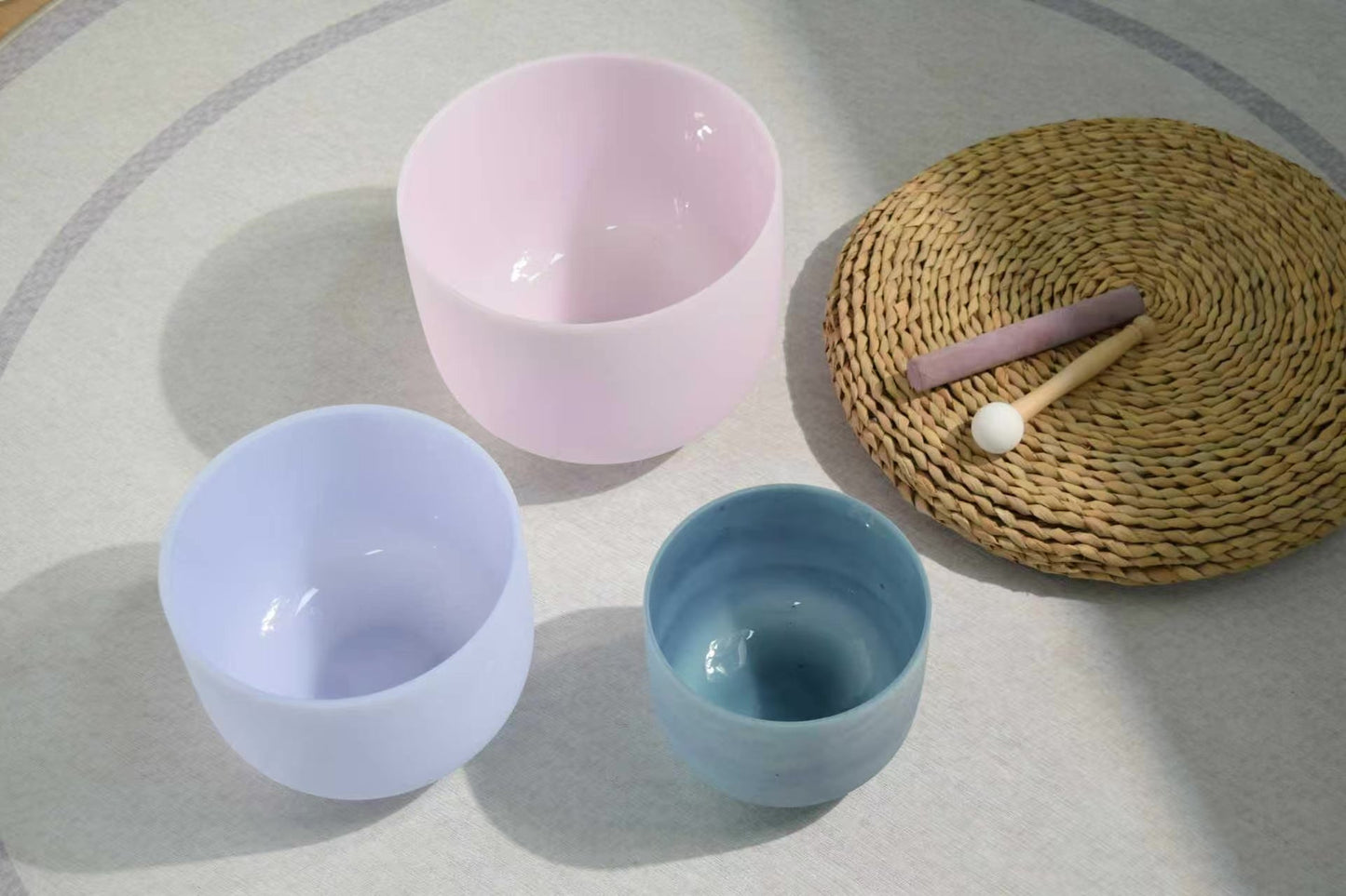 Gemstone Crystal Singing Bowls (Frosted) KASIA