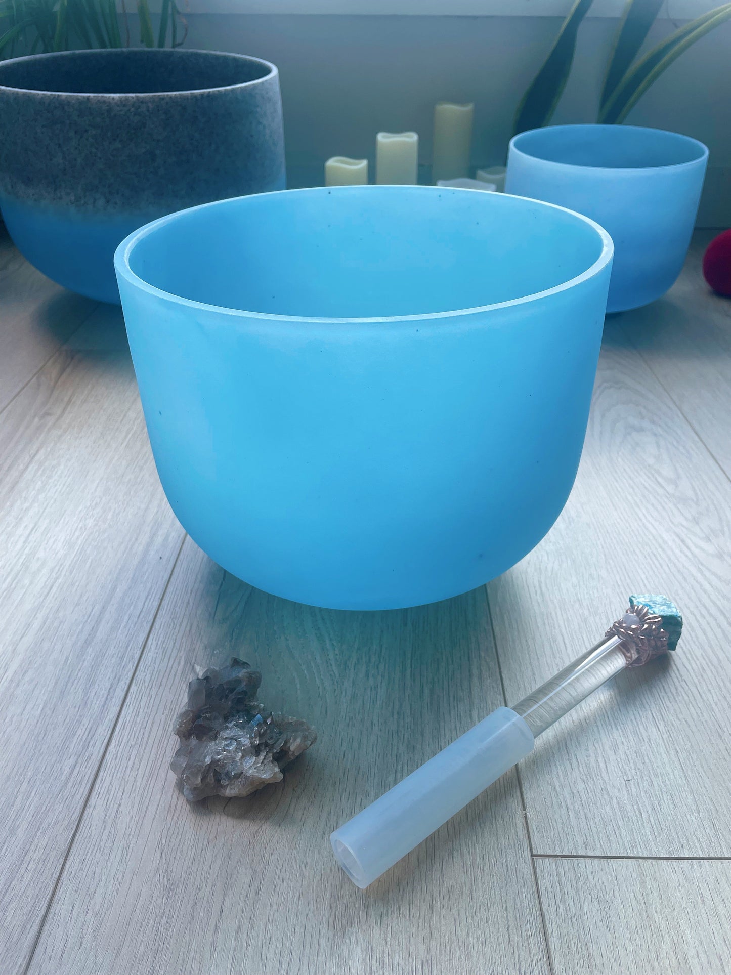 Gemstone Crystal Singing Bowls (Frosted) KASIA