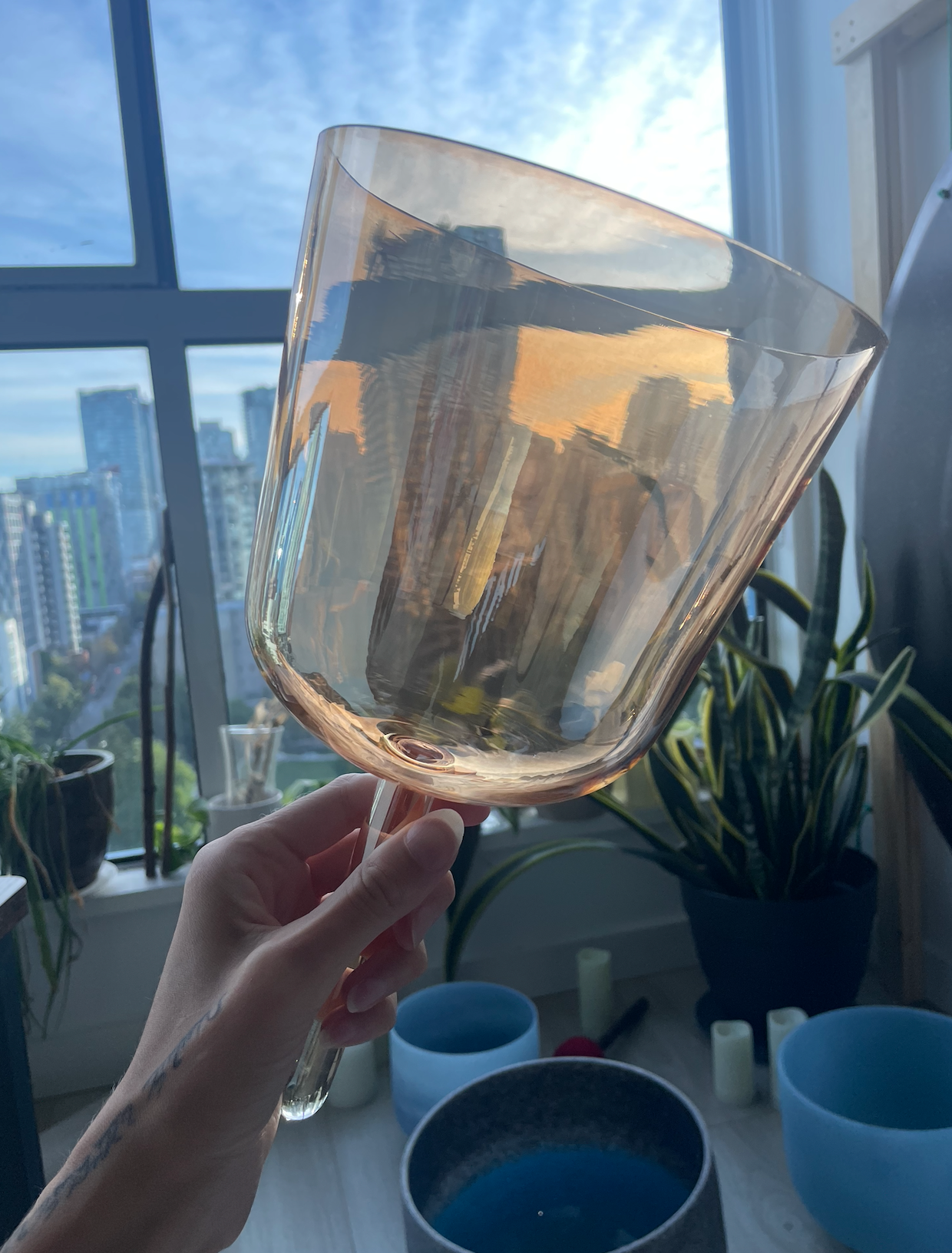 Practitioner Handle Heirloom Singing Bowl KASIA