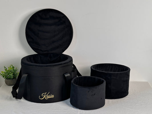 Premium Velvet-Lined Crystal Singing Bowl Case with Protective Inserts Kasia