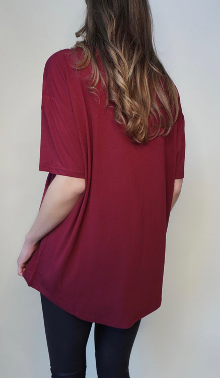 Oversized Bamboo Tee – Effortless Comfort, Elevated Style