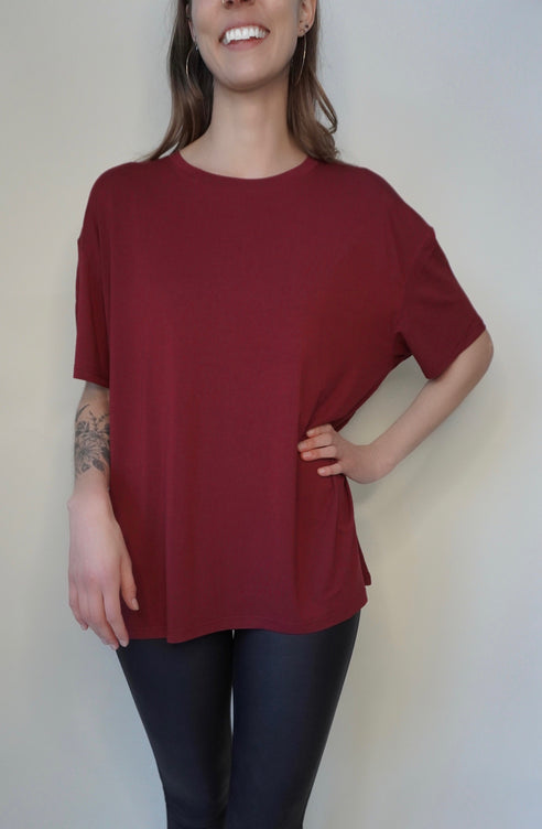 Oversized Bamboo Tee – Effortless Comfort, Elevated Style